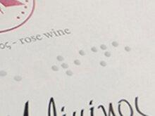 Embossed & Braille